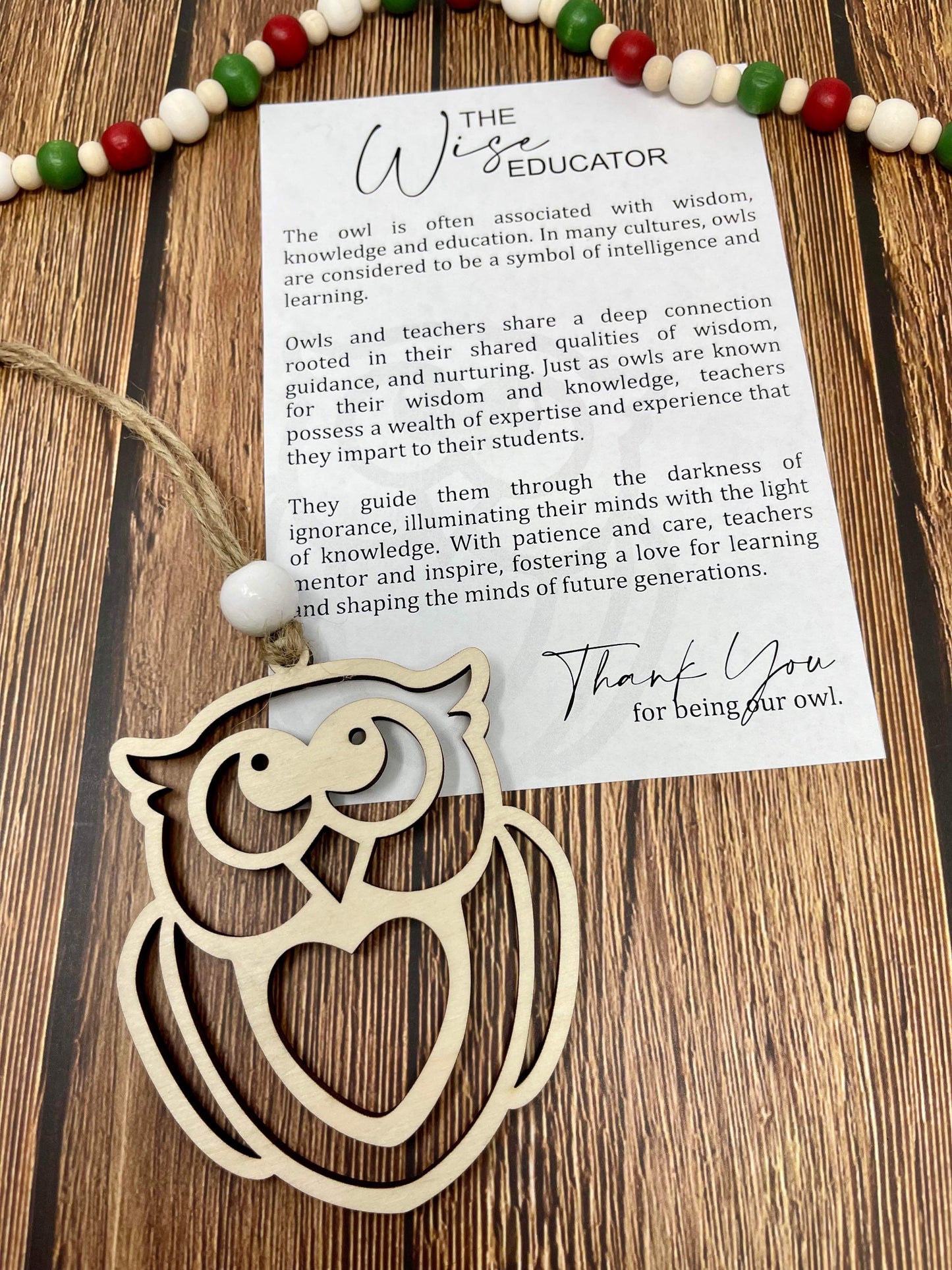 Wise Educatiors ornament