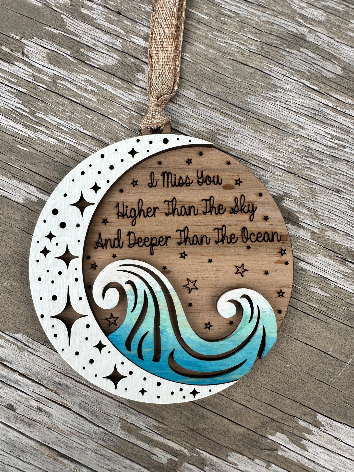 Miss you higher than the sky ornament