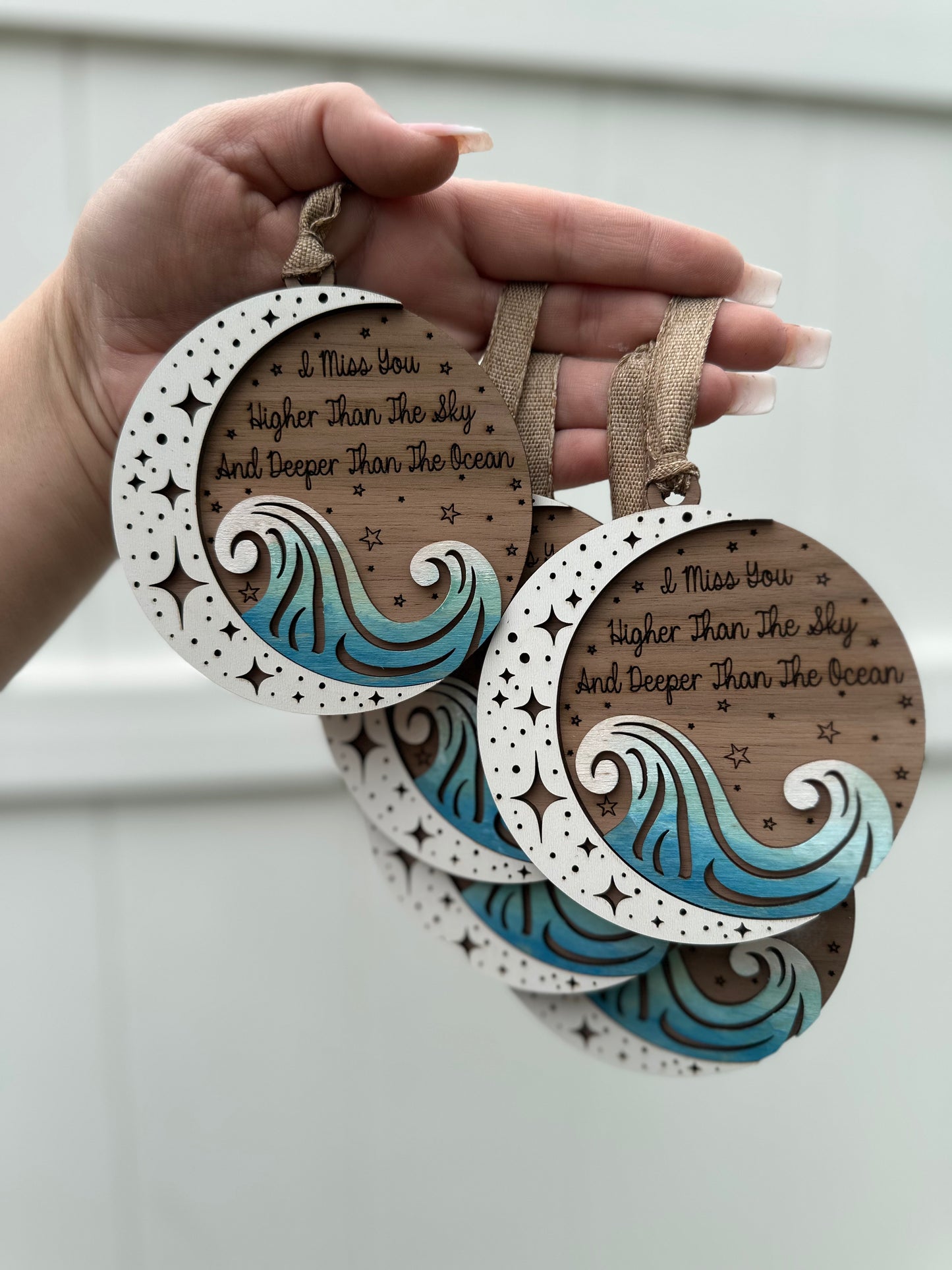 Miss you higher than the sky ornament