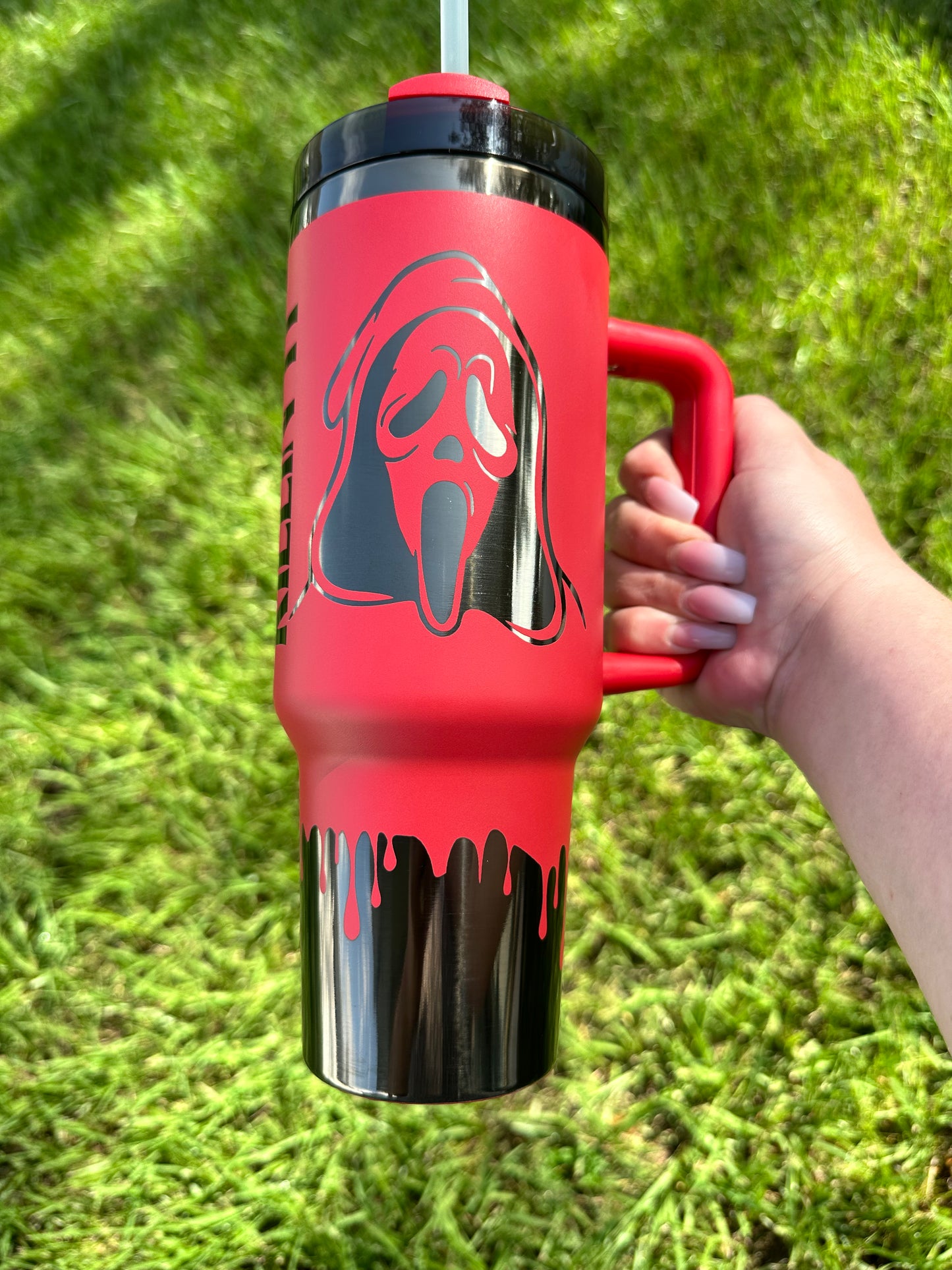 40oz Scream Ghost Face Killin' it tumbler