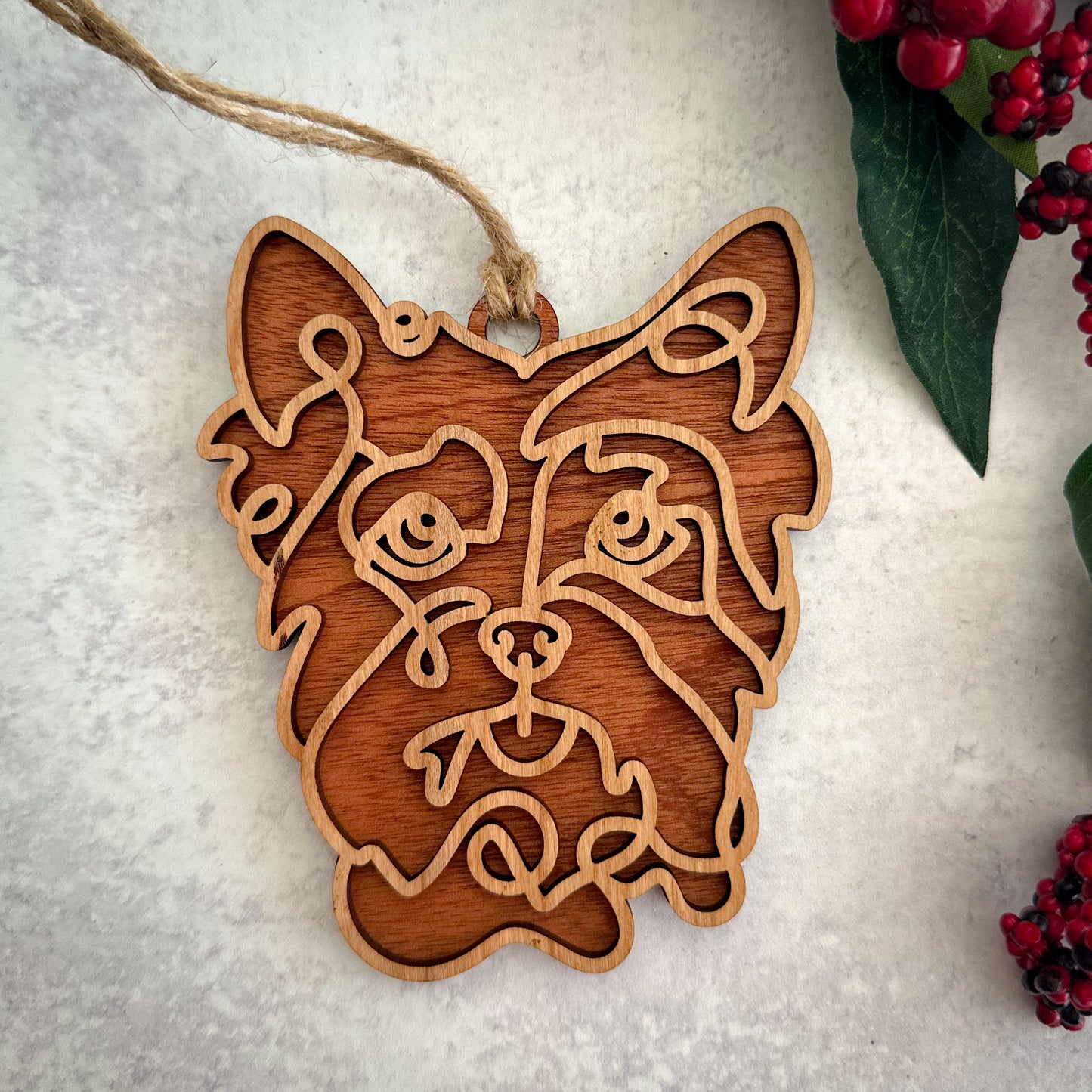 Dog Breed Line art ornaments