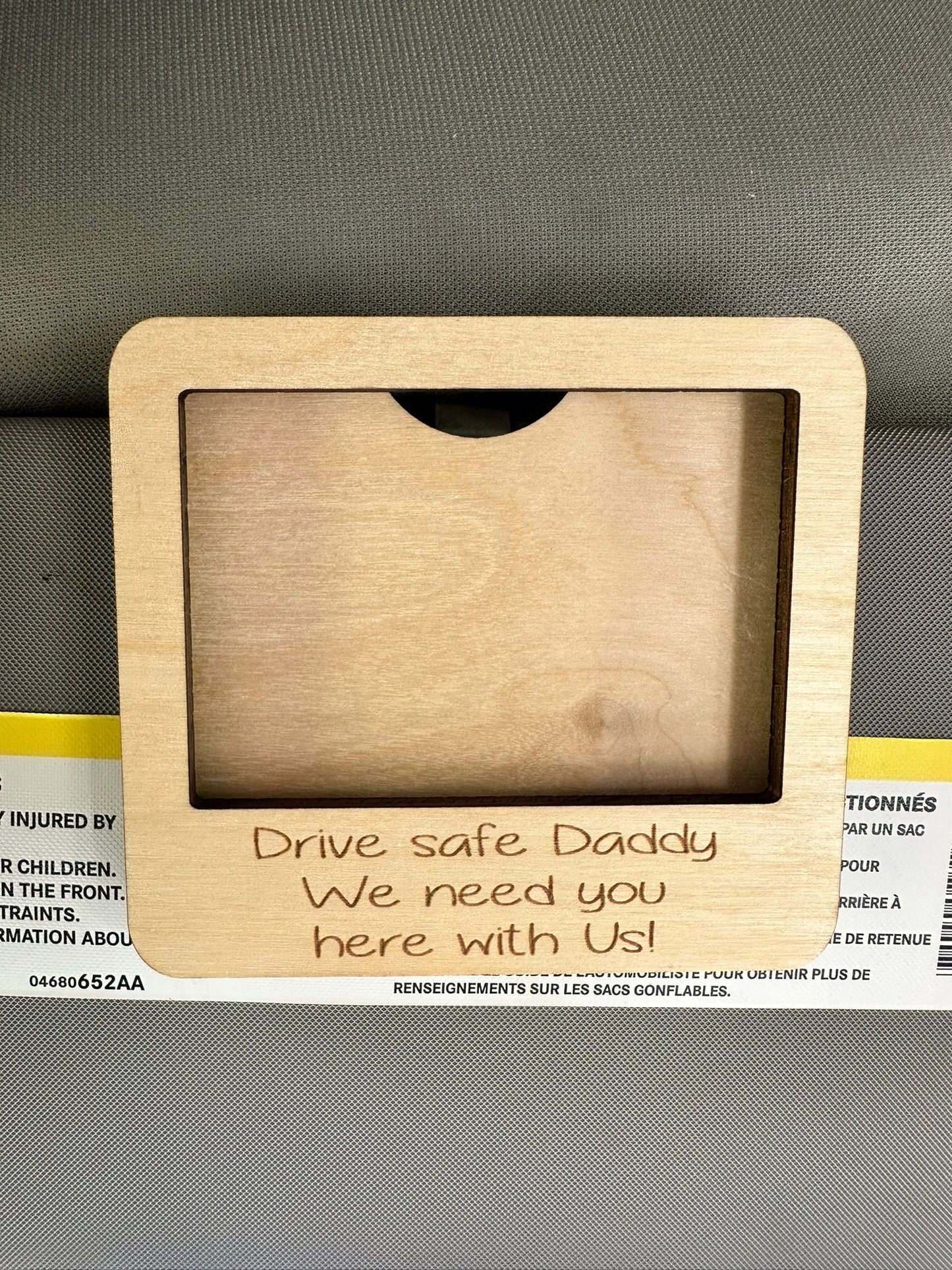 Father's Day Gift | Personalized Picture Frame | Custom Photo Visor Clip | Sun Visor Picture | Drive Safe Gift | Gift for Dad Father’s Day |