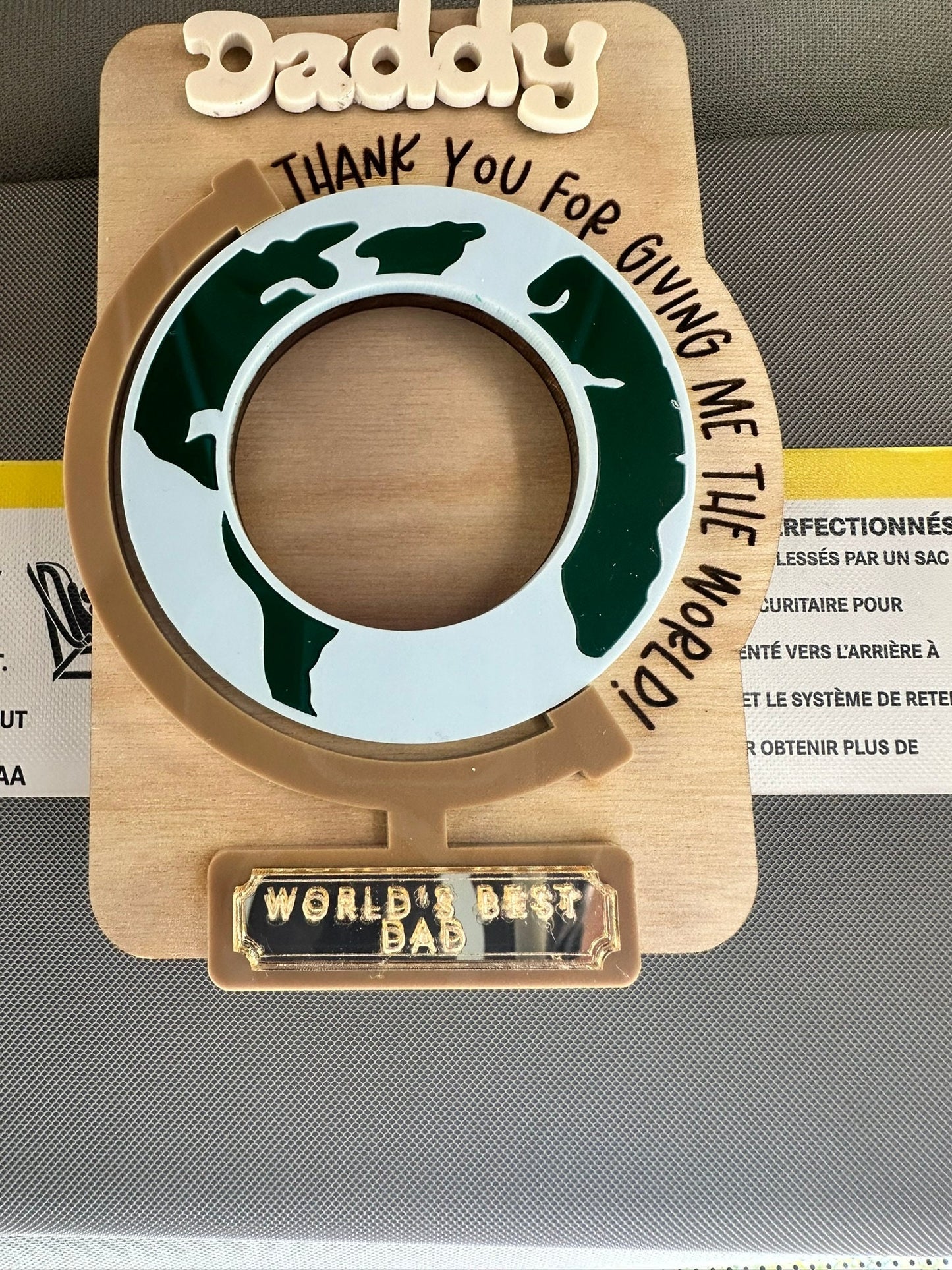 Father's Day Picture Frame| Father's Day Gift | Father's Day Photo Magnet| Car Visor Clip Photo Frame | Gift for Dad | Gift for Grandpa