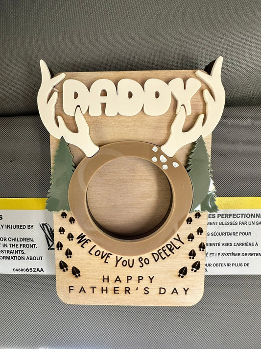 Father's Day Picture Frame| Father's Day Gift | Father's Day Photo Magnet| Car Visor Clip Photo Frame | Gift for Dad | Gift for Grandpa
