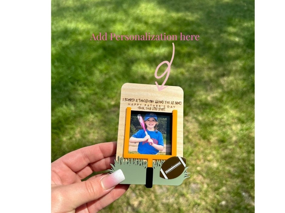 Father's Day Picture Frame| Father's Day Gift| Father's Day Fridge Photo Magnet| Photo Frame | Gift for Dad | Gift for Grandpa | Kids Photo