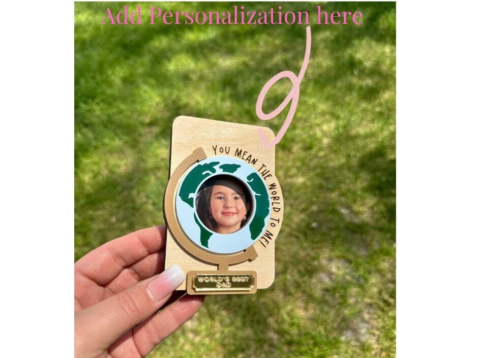 Father's Day Picture Frame| Father's Day Gift | Father's Day Photo Magnet| Car Visor Clip Photo Frame | Gift for Dad | Gift for Grandpa