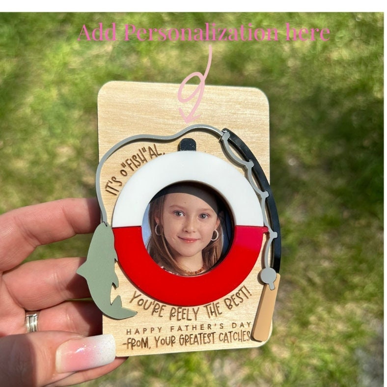 Father's Day Picture Frame| Father's Day Gift | Father's Day Photo Magnet| Car Visor Clip Photo Frame | Gift for Dad | Gift for Grandpa