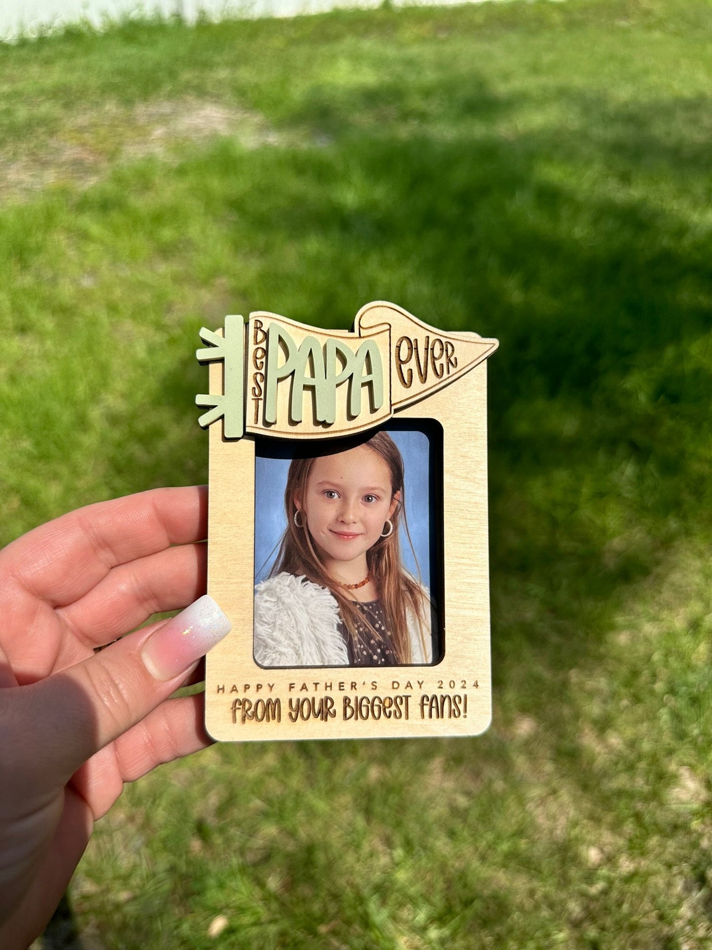 Father's Day Gift, Gift for Dad, Father’s Day, Car Visor Clip, Photo Car Visor Clip, Personalized Picture Frame, Car Visor Clip, Grandparent