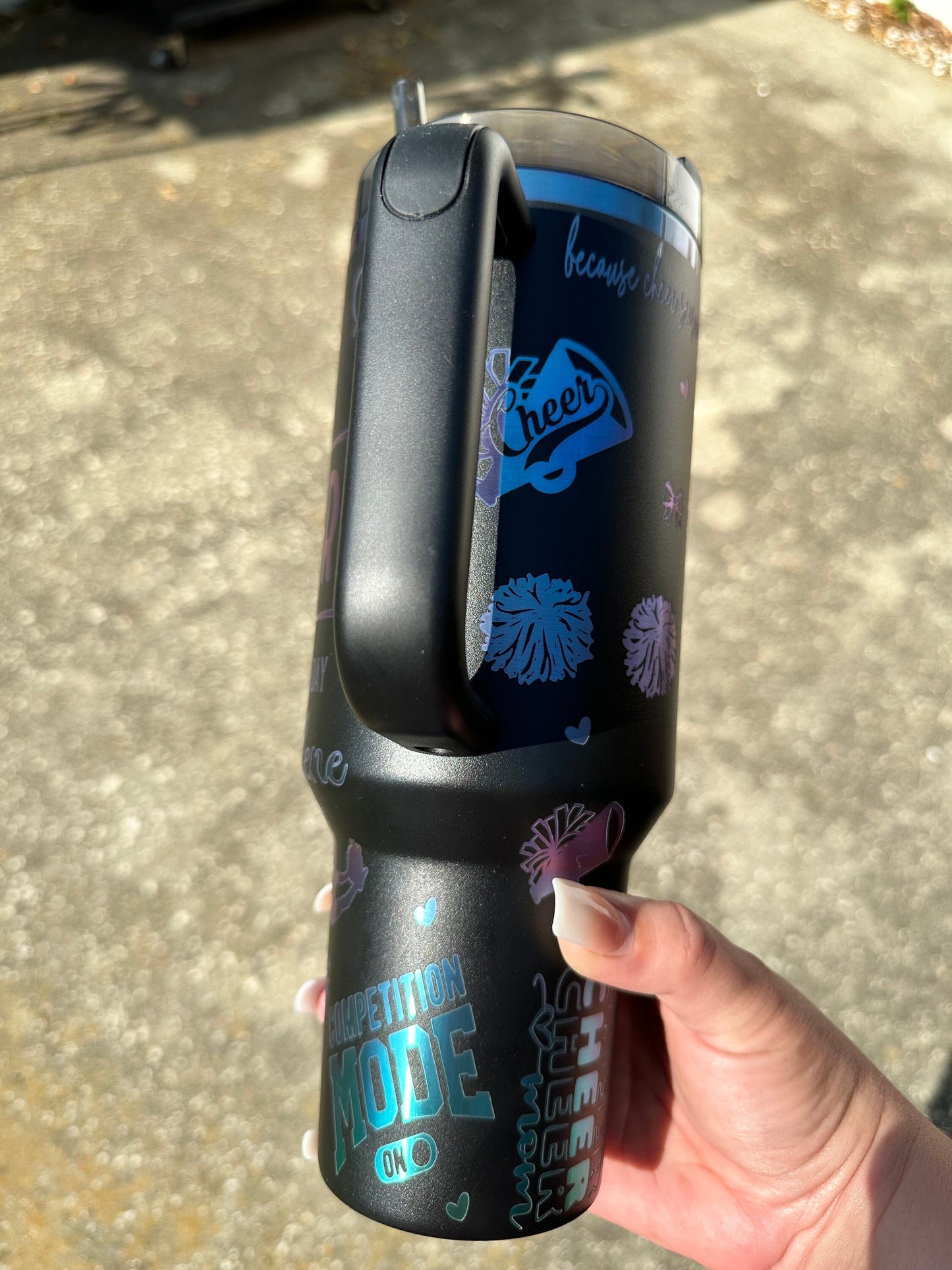 Cheer Mom Engraved 40oz tumbler