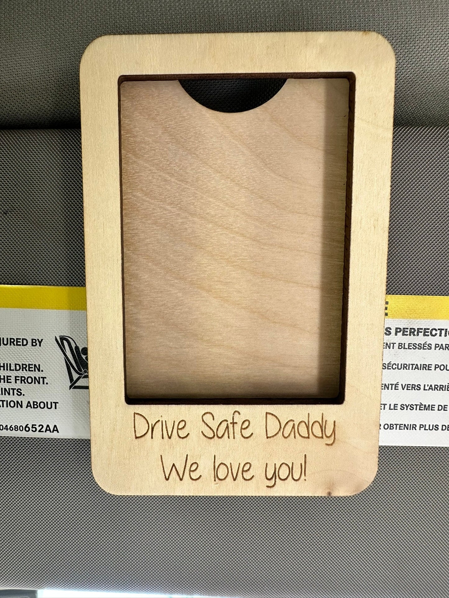 Father's Day Gift | Personalized Picture Frame | Custom Photo Visor Clip | Sun Visor Picture | Drive Safe Gift | Gift for Dad Father’s Day |