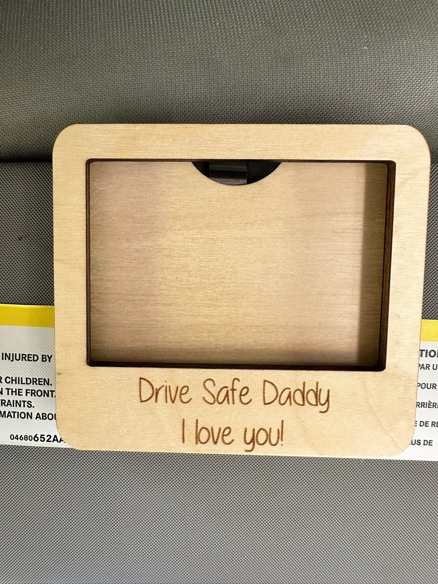 Father's Day Gift | Personalized Picture Frame | Custom Photo Visor Clip | Sun Visor Picture | Drive Safe Gift | Gift for Dad Father’s Day |