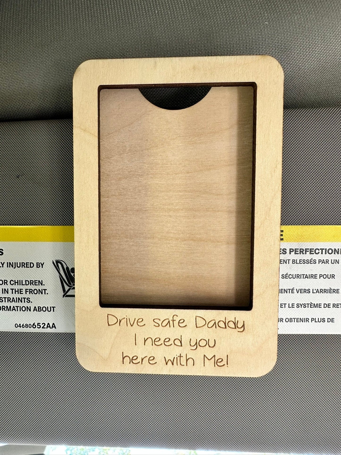 Father's Day Gift | Personalized Picture Frame | Custom Photo Visor Clip | Sun Visor Picture | Drive Safe Gift | Gift for Dad Father’s Day |