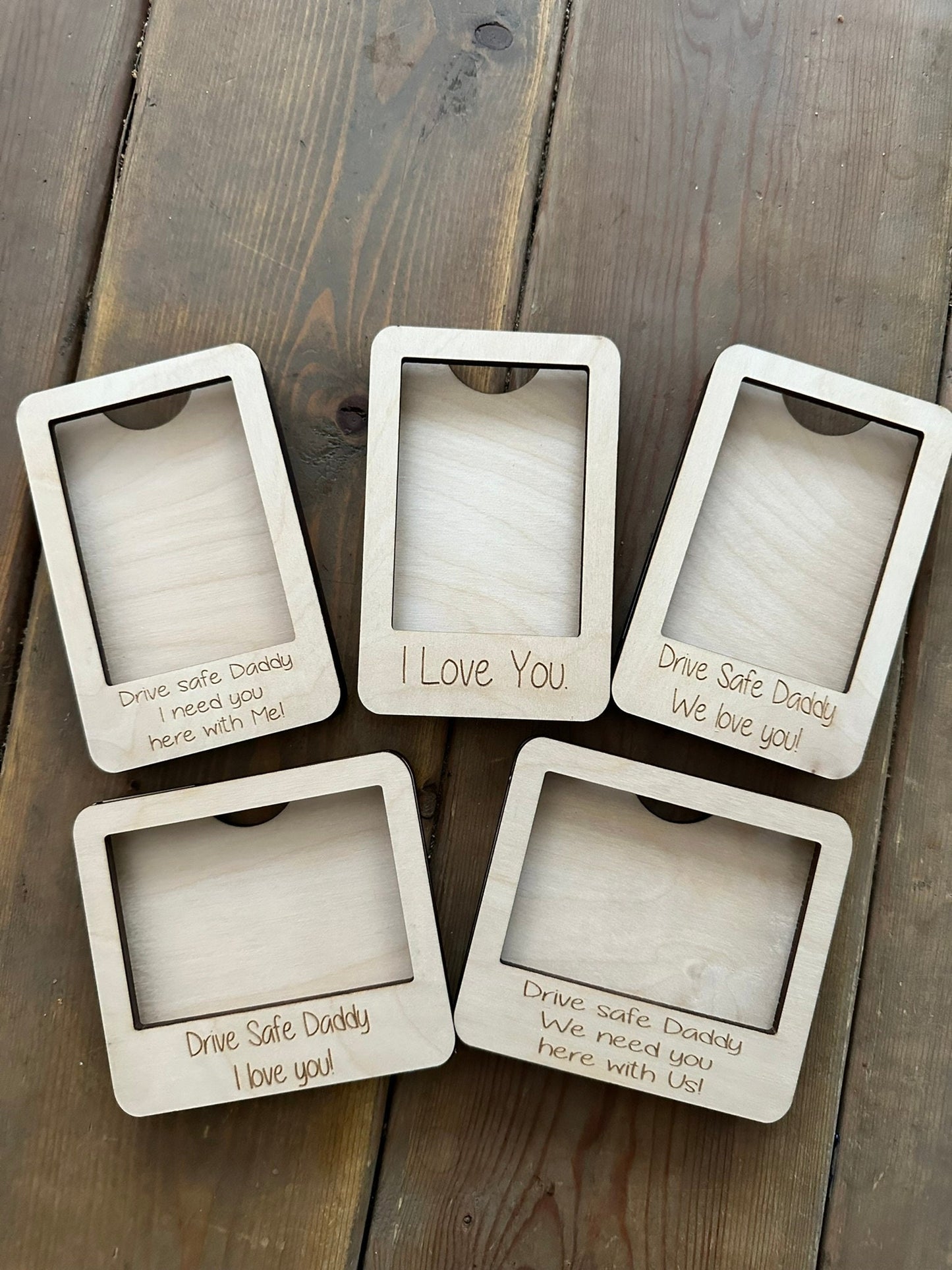 Father's Day Gift | Personalized Picture Frame | Custom Photo Visor Clip | Sun Visor Picture | Drive Safe Gift | Gift for Dad Father’s Day |