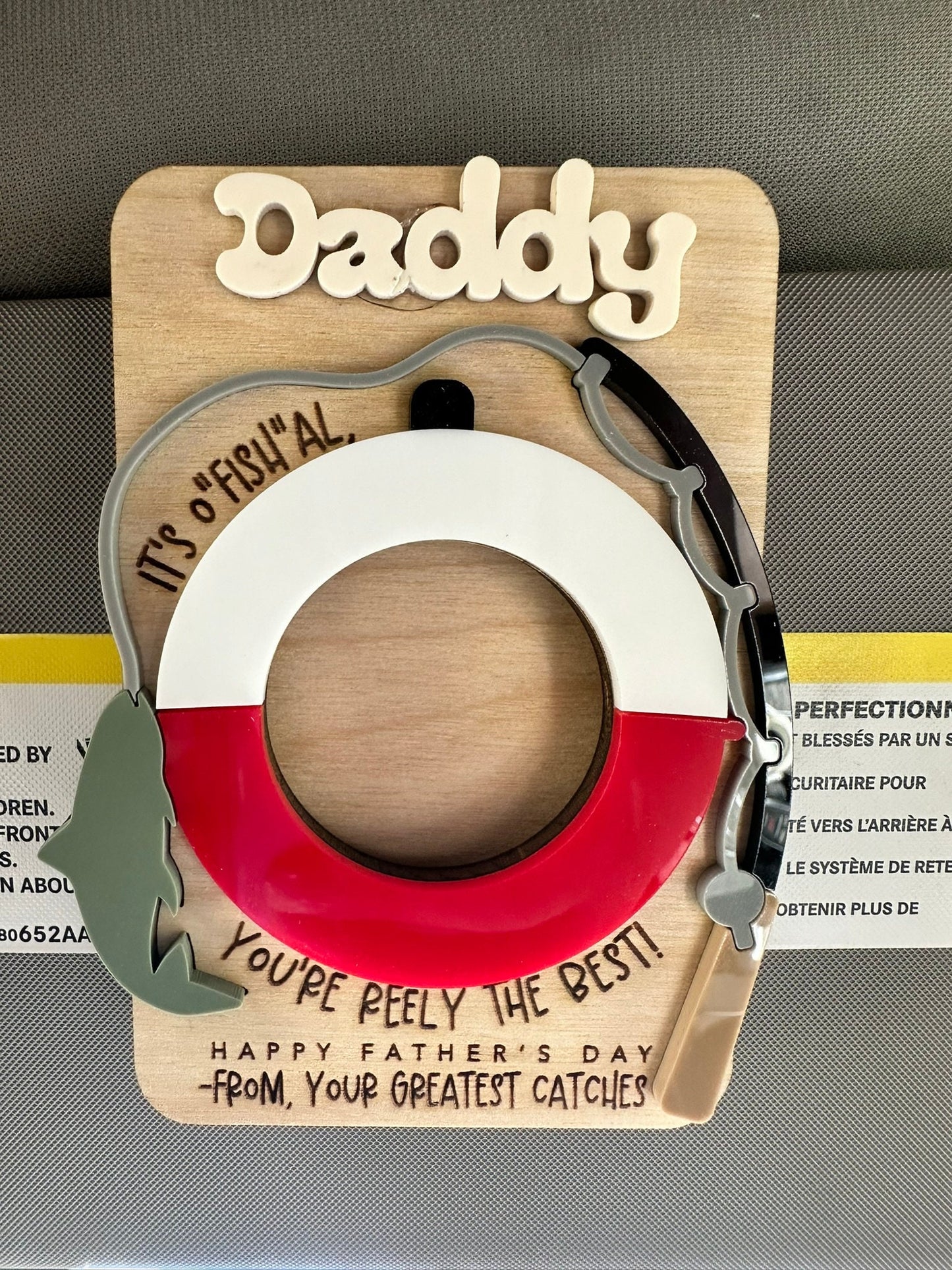 Father's Day Picture Frame| Father's Day Gift | Father's Day Photo Magnet| Car Visor Clip Photo Frame | Gift for Dad | Gift for Grandpa