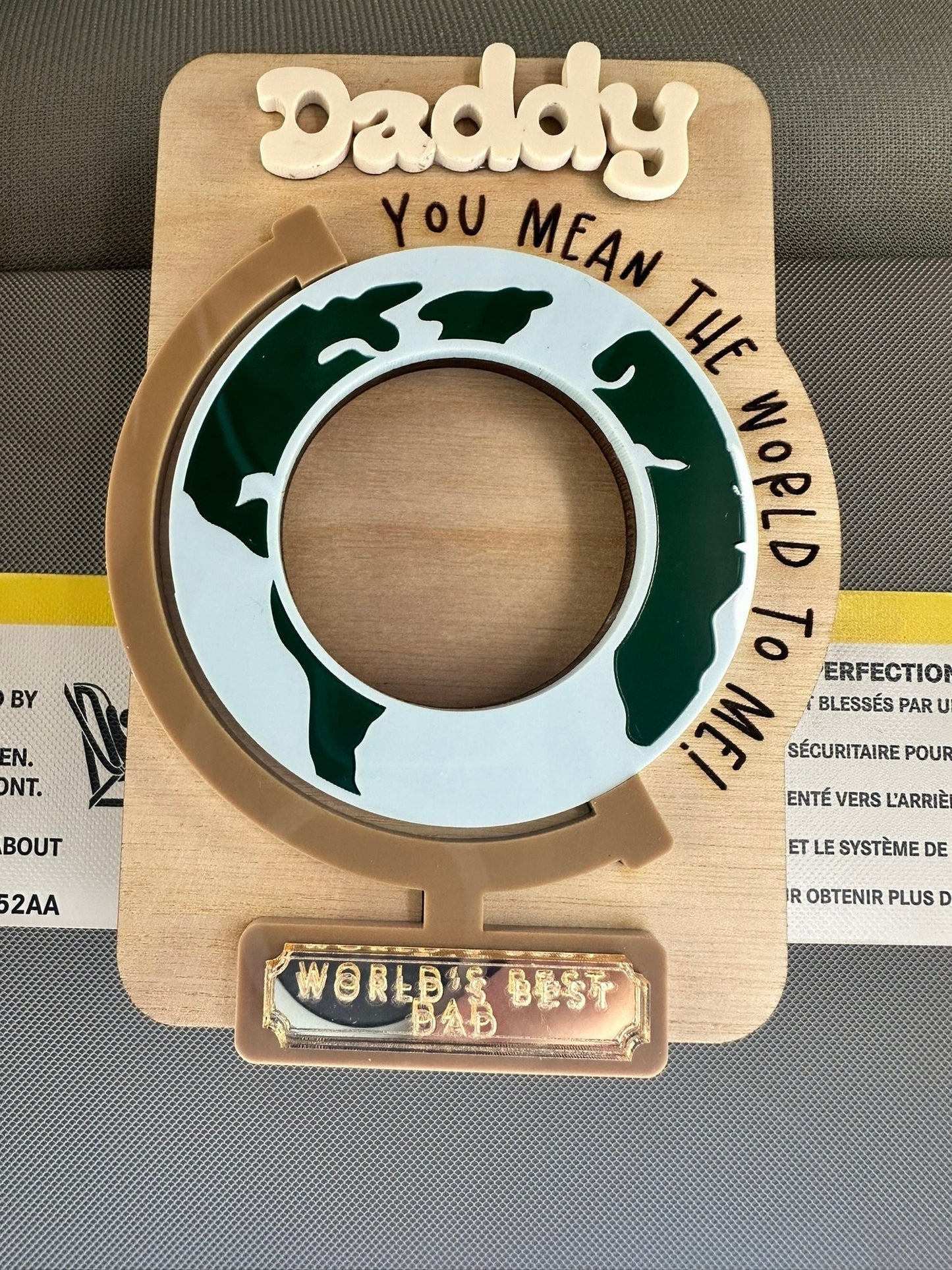 Father's Day Picture Frame| Father's Day Gift | Father's Day Photo Magnet| Car Visor Clip Photo Frame | Gift for Dad | Gift for Grandpa