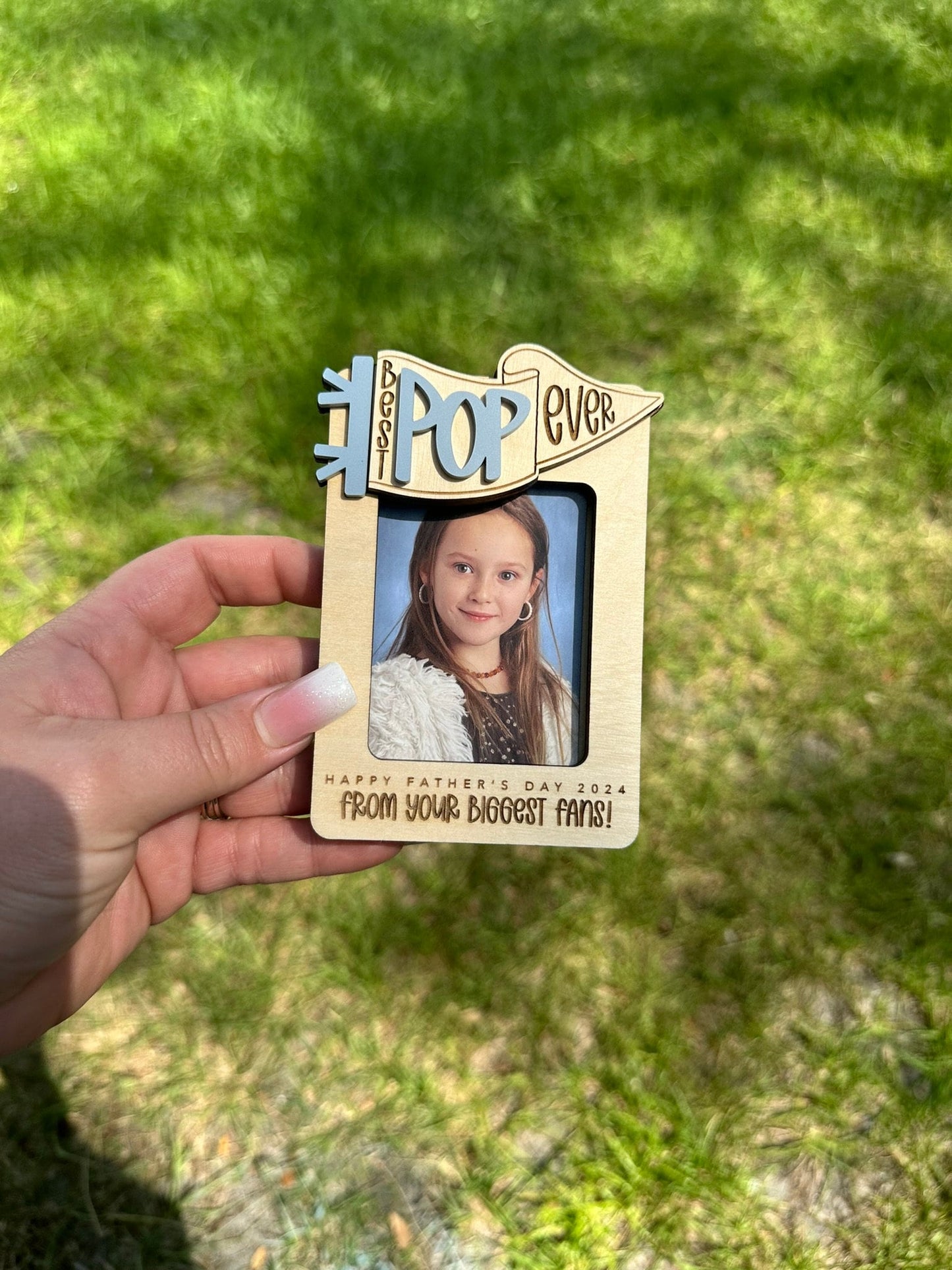 Father's Day Gift, Gift for Dad, Father’s Day, Car Visor Clip, Photo Car Visor Clip, Personalized Picture Frame, Car Visor Clip, Grandparent