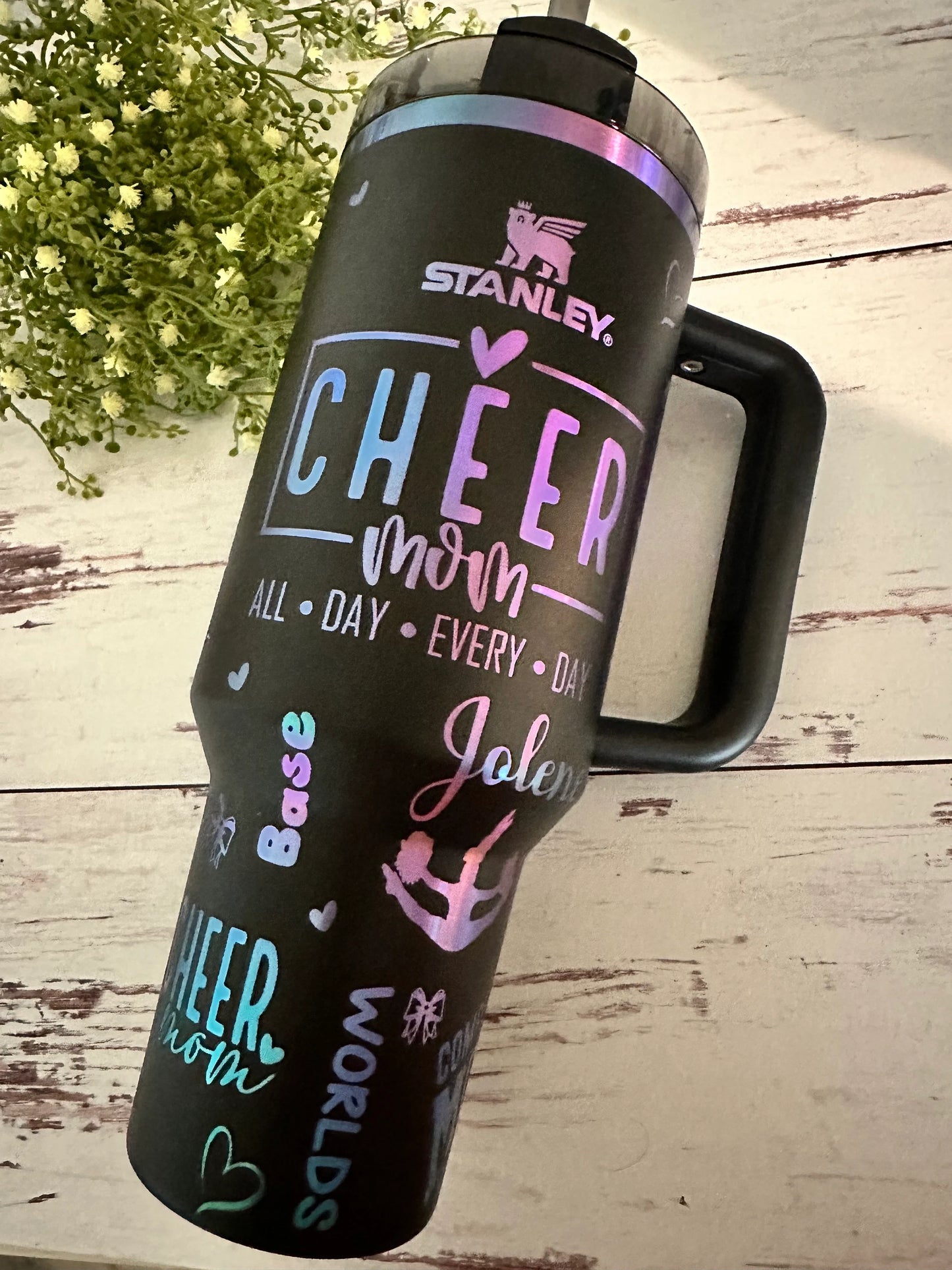 Cheer Mom Engraved 40oz tumbler