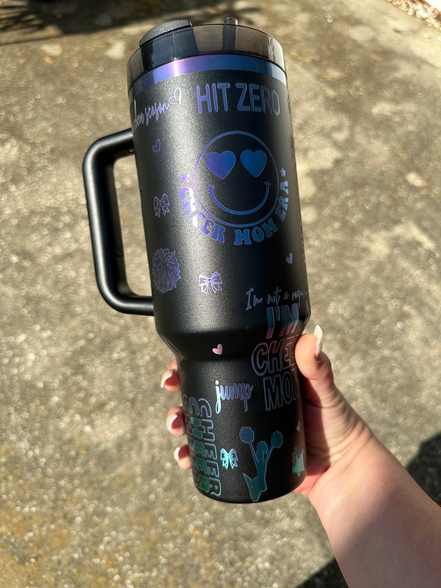Cheer Mom Engraved 40oz tumbler