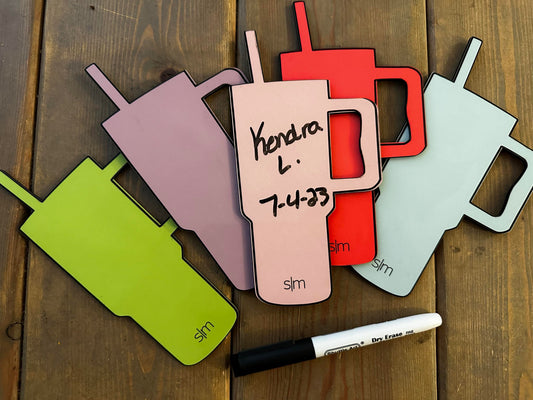 Magnetic Simple Modern dry erase board with marker