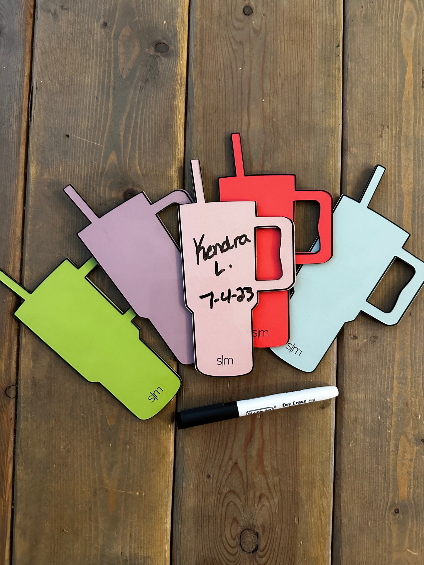 Magnetic Simple Modern dry erase board with marker