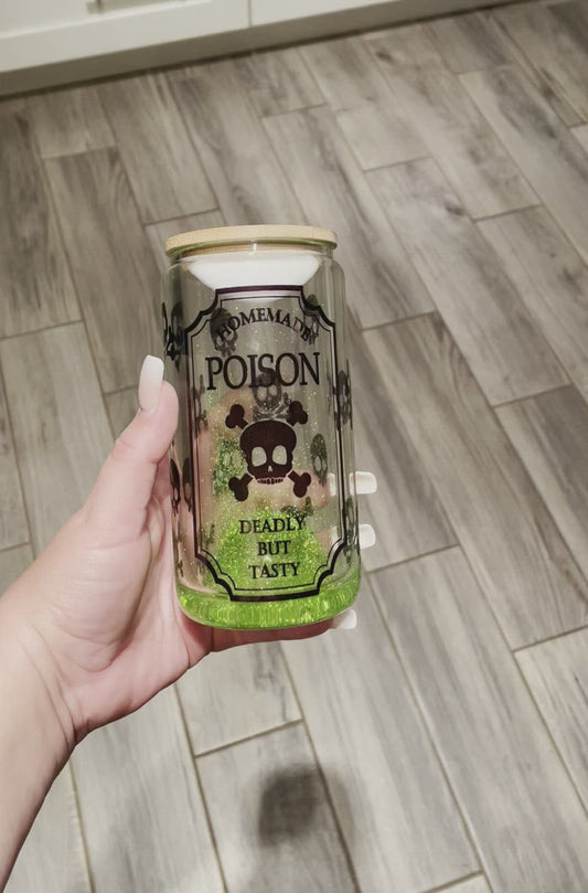 Poison glitter tumbler