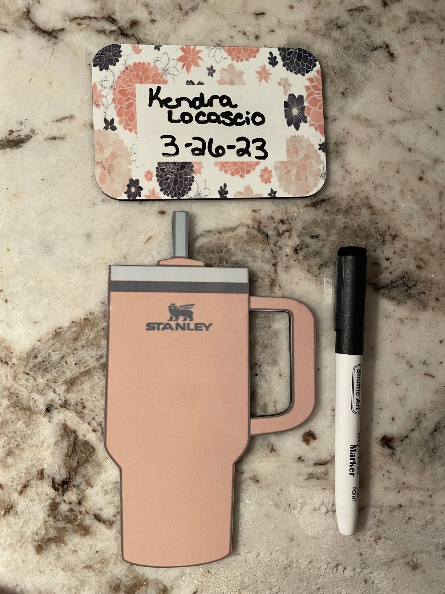 Magnetic Stanley dry erase board with marker