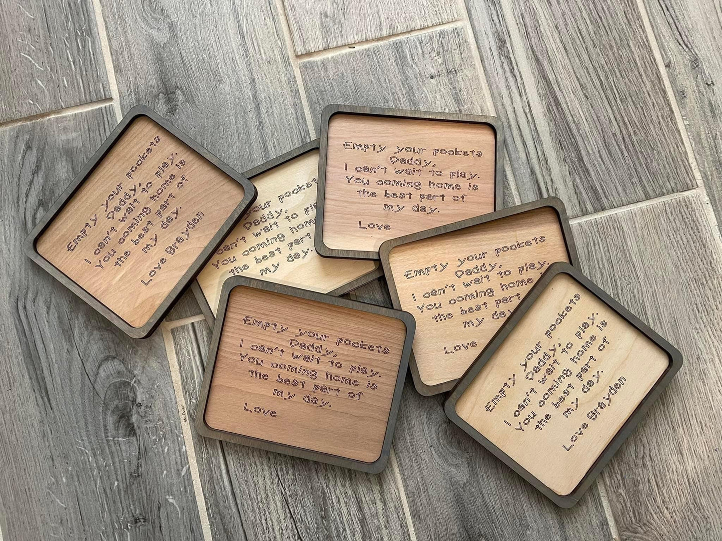 Personalized pocket trays