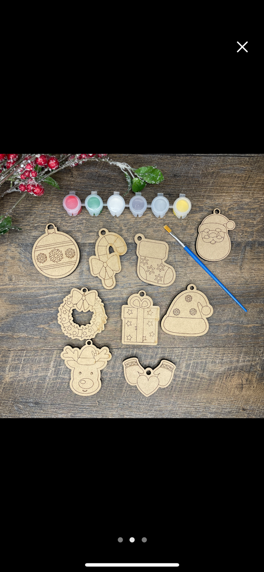 Paint your own ornaments
