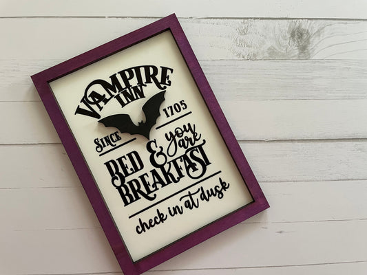 5x7 vampire sign