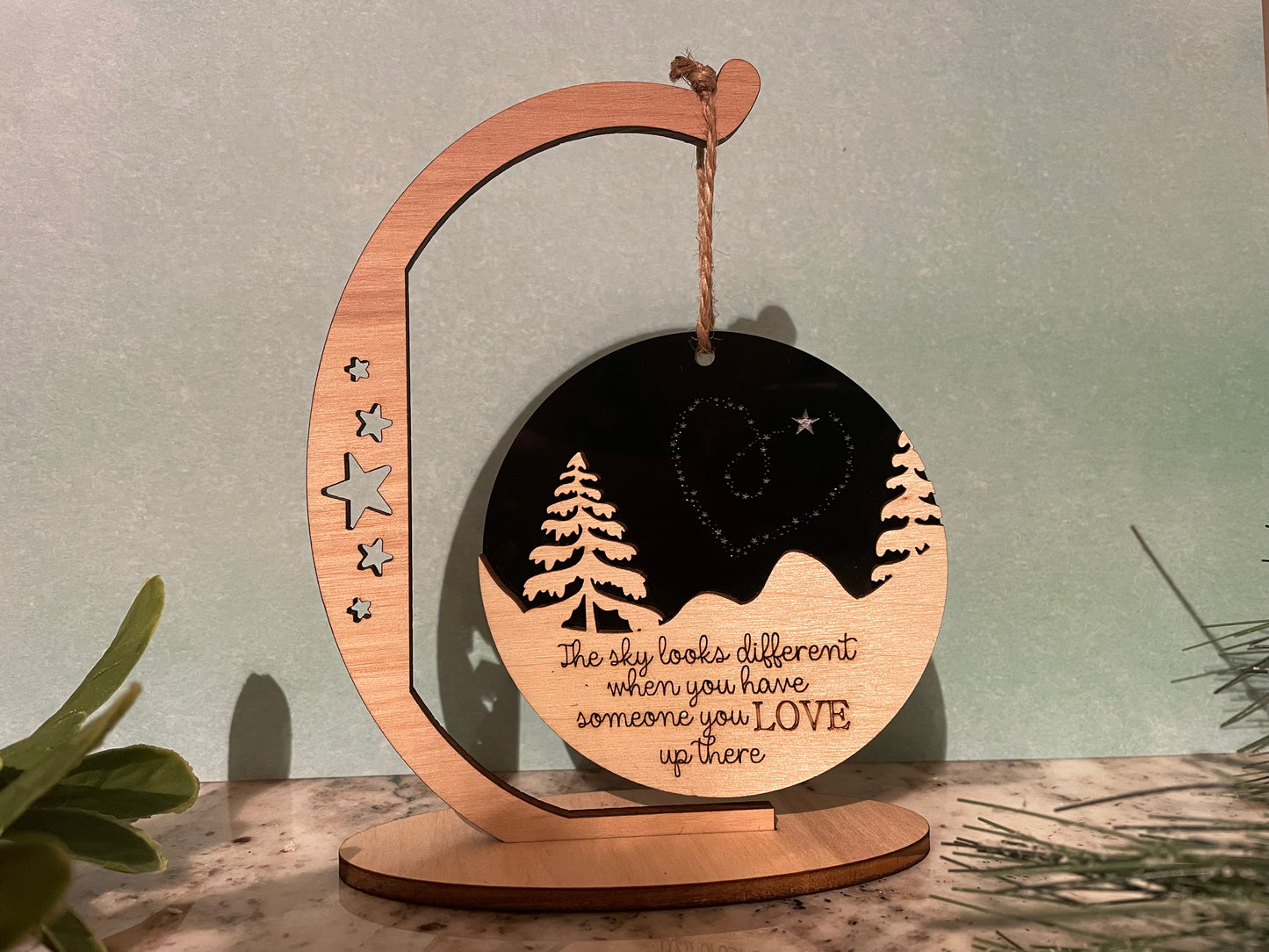 Sky look different ornament