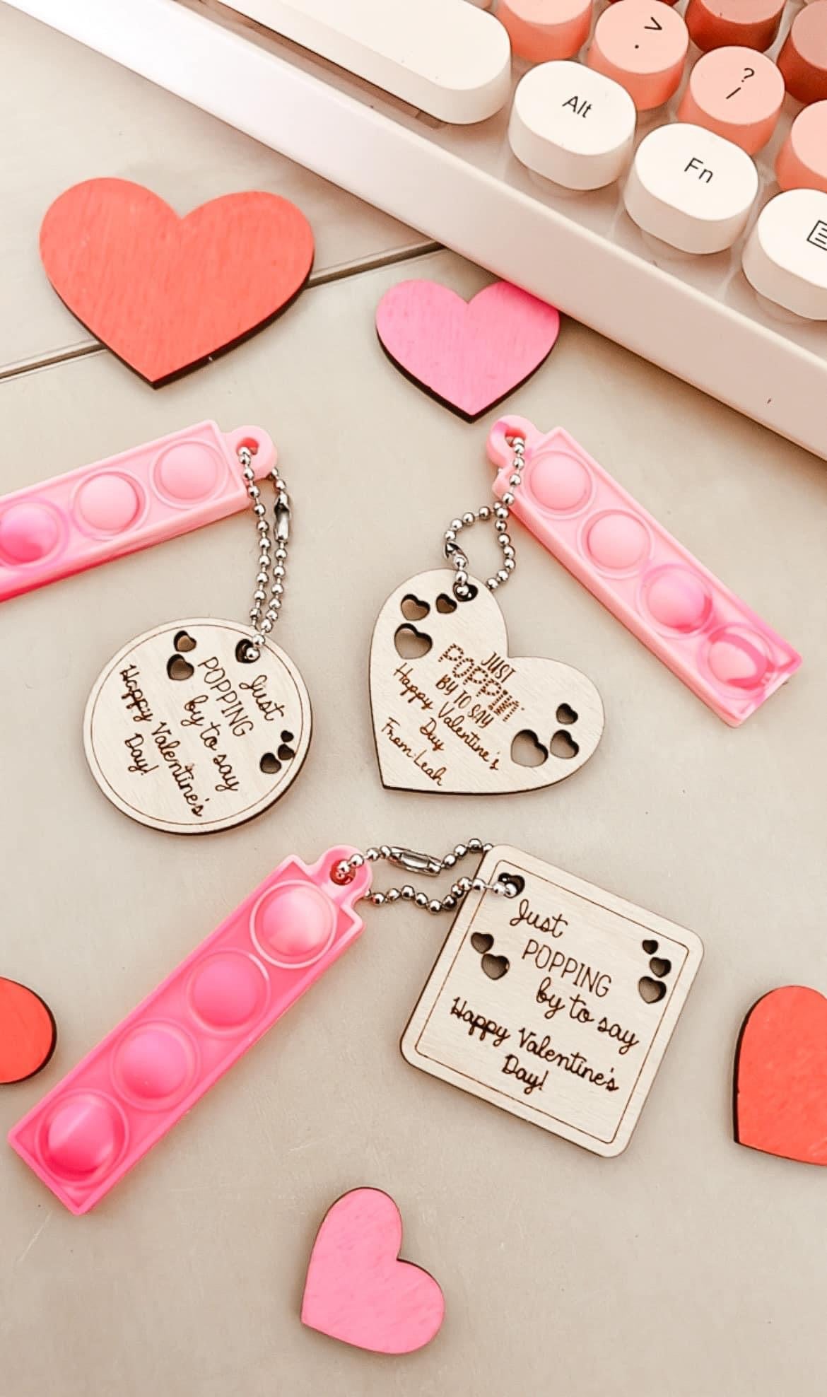 Valentine’s Day pop it key chains