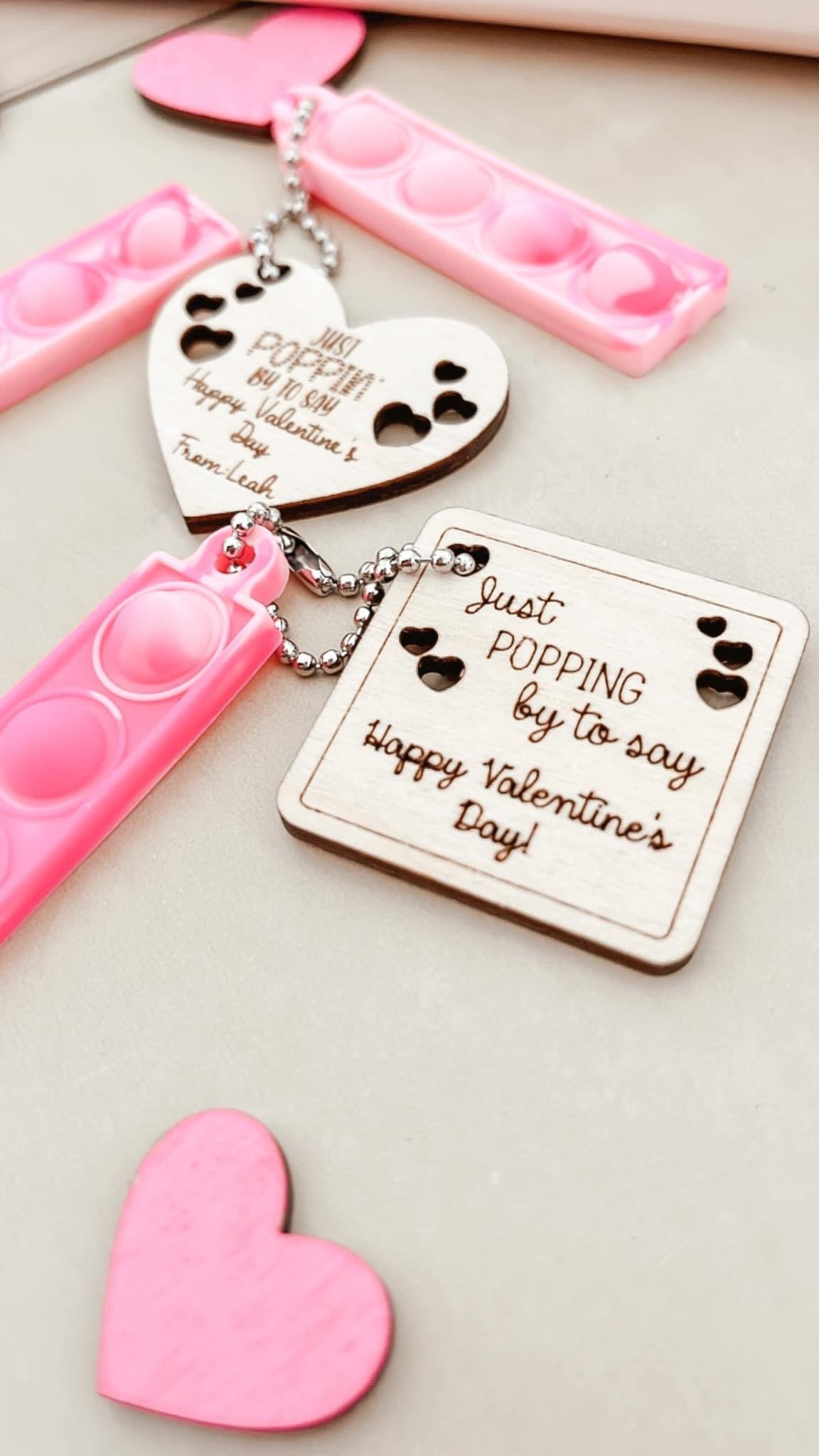 Valentine’s Day pop it key chains