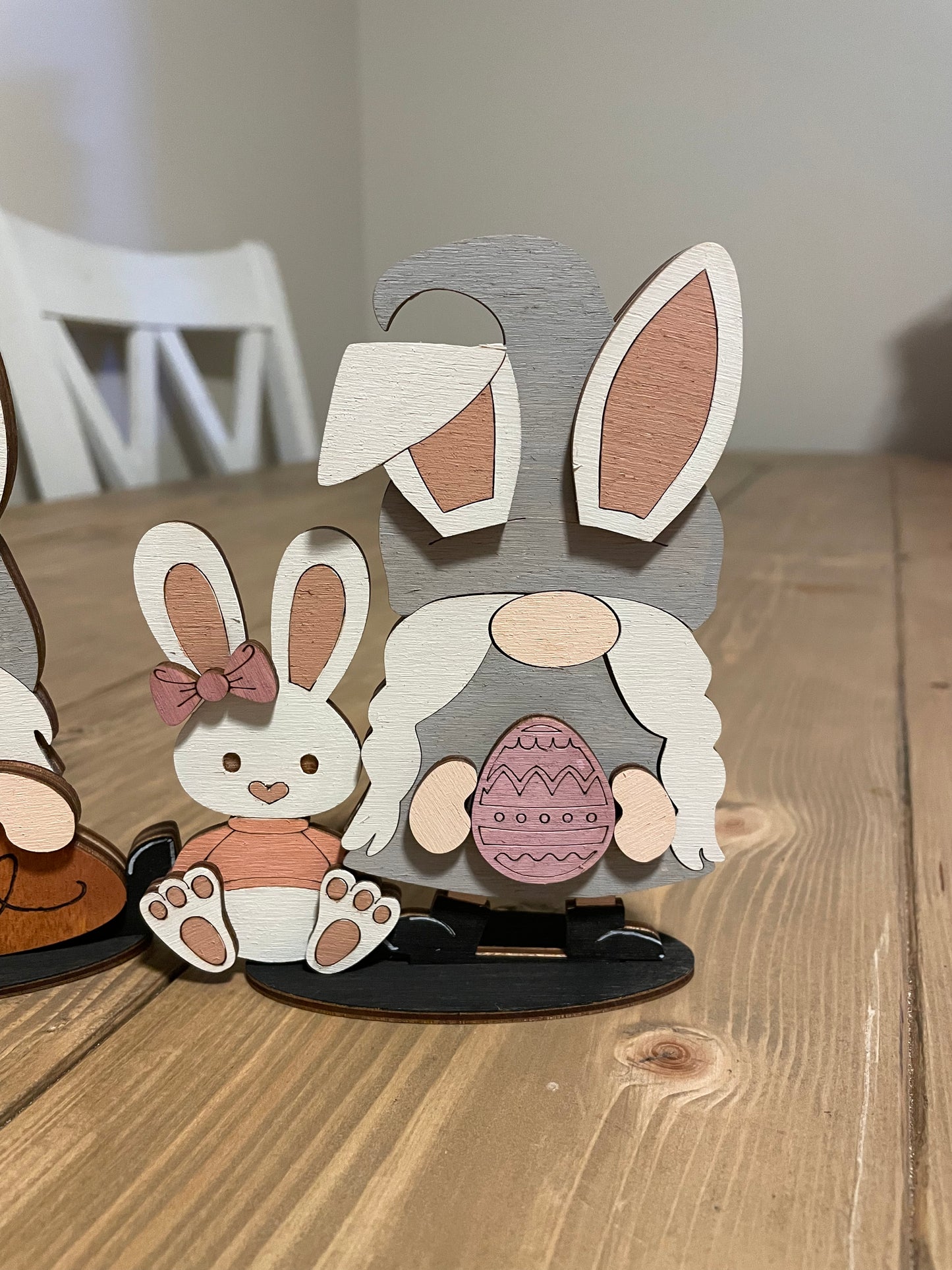 Free standing bunny gnomes