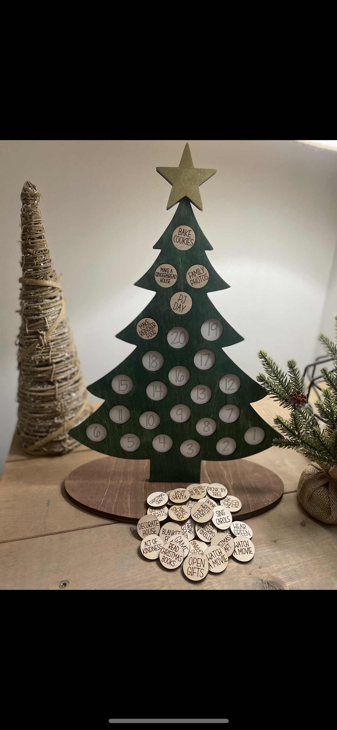 Countdown family activity tree