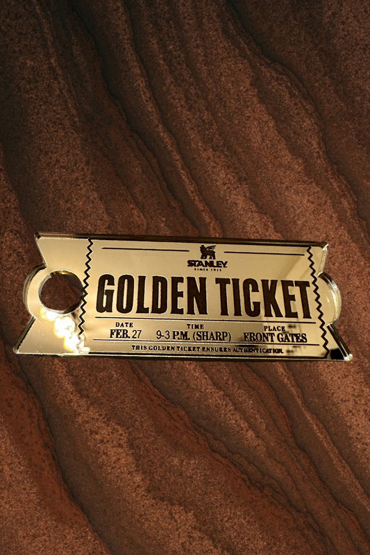 Wonka where Stanley is golden ticket topper.
