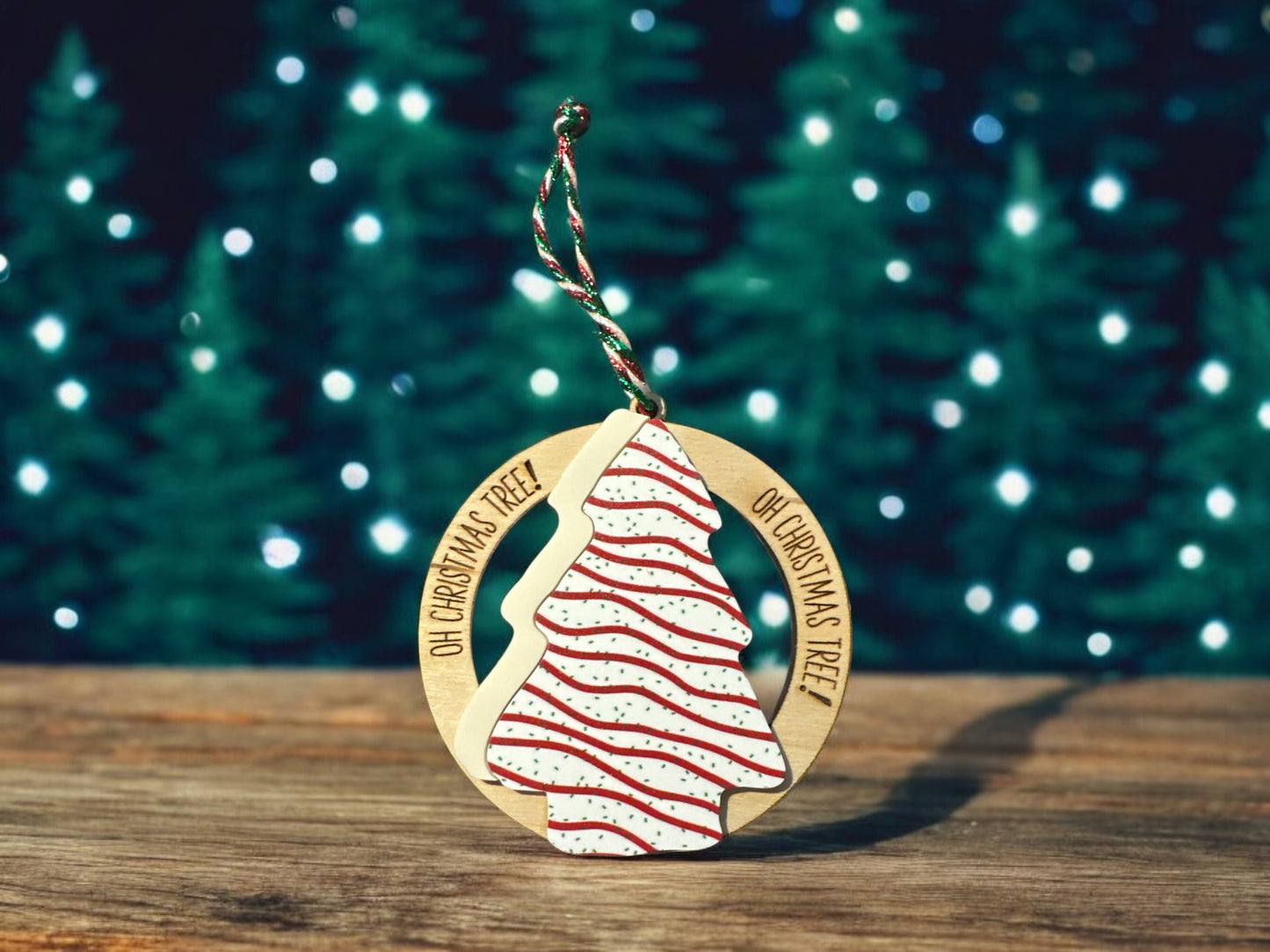 Christmas tree cake ornament