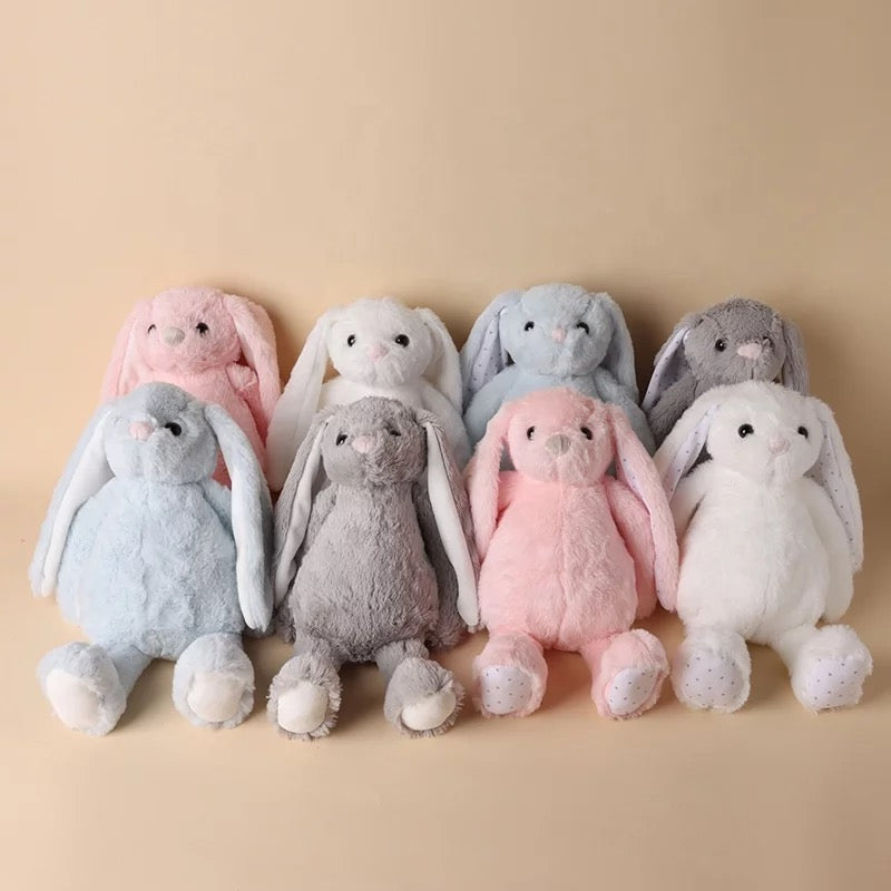 Personalized Plush Easter bunnies.